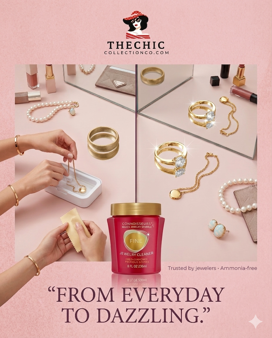 FINE Jewelry Cleaner GOLD with Cleaner Solution and Polishing Cloths