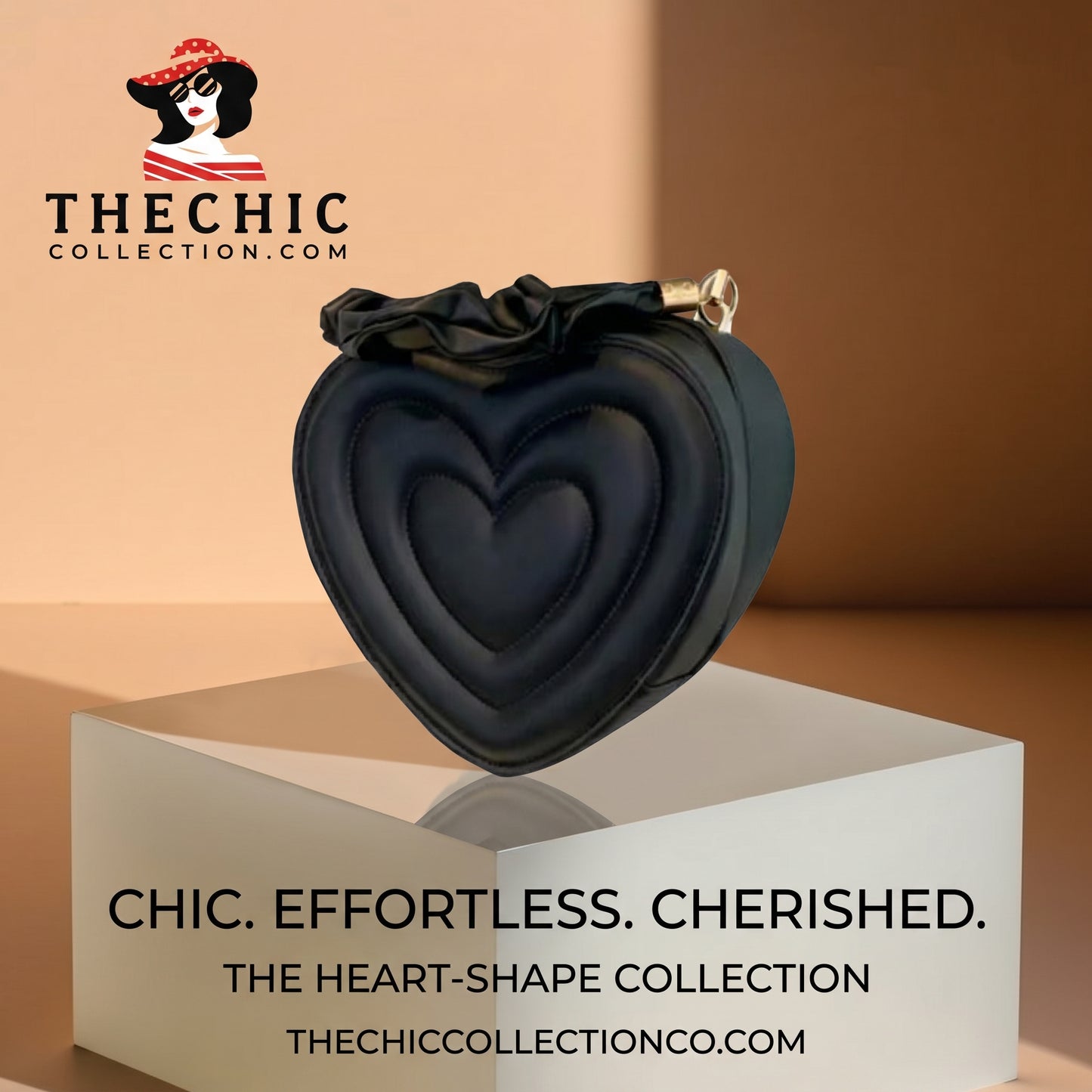 The Chic Fashion Heart‑Shape PU Leather Handbag – Women’s Top Handle & Crossbody Bag