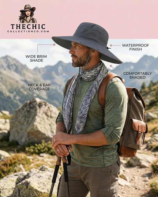 Ultimate Sun Protection Shawl Hat – Waterproof, Wide Brim, All‑Season Outdoor Cap