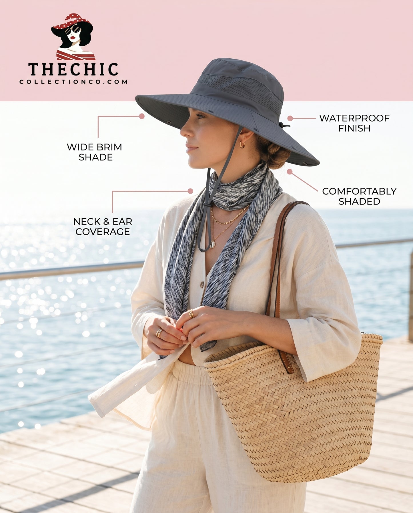 Ultimate Sun Protection Shawl Hat – Waterproof, Wide Brim, All‑Season Outdoor Cap