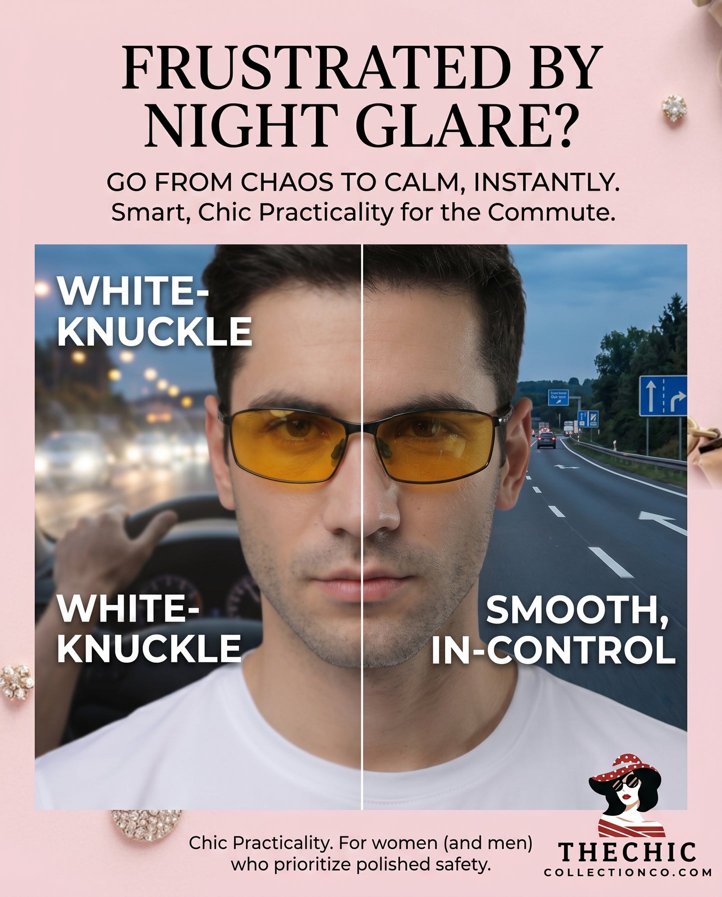 Polarized Night-Vision Driving & Sports Sunglasses – Clearer, Safer Vision Day and Night