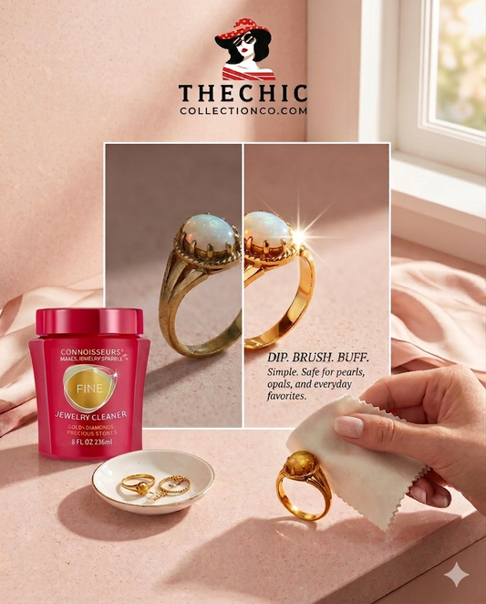 FINE Jewelry Cleaner GOLD with Cleaner Solution and Polishing Cloths