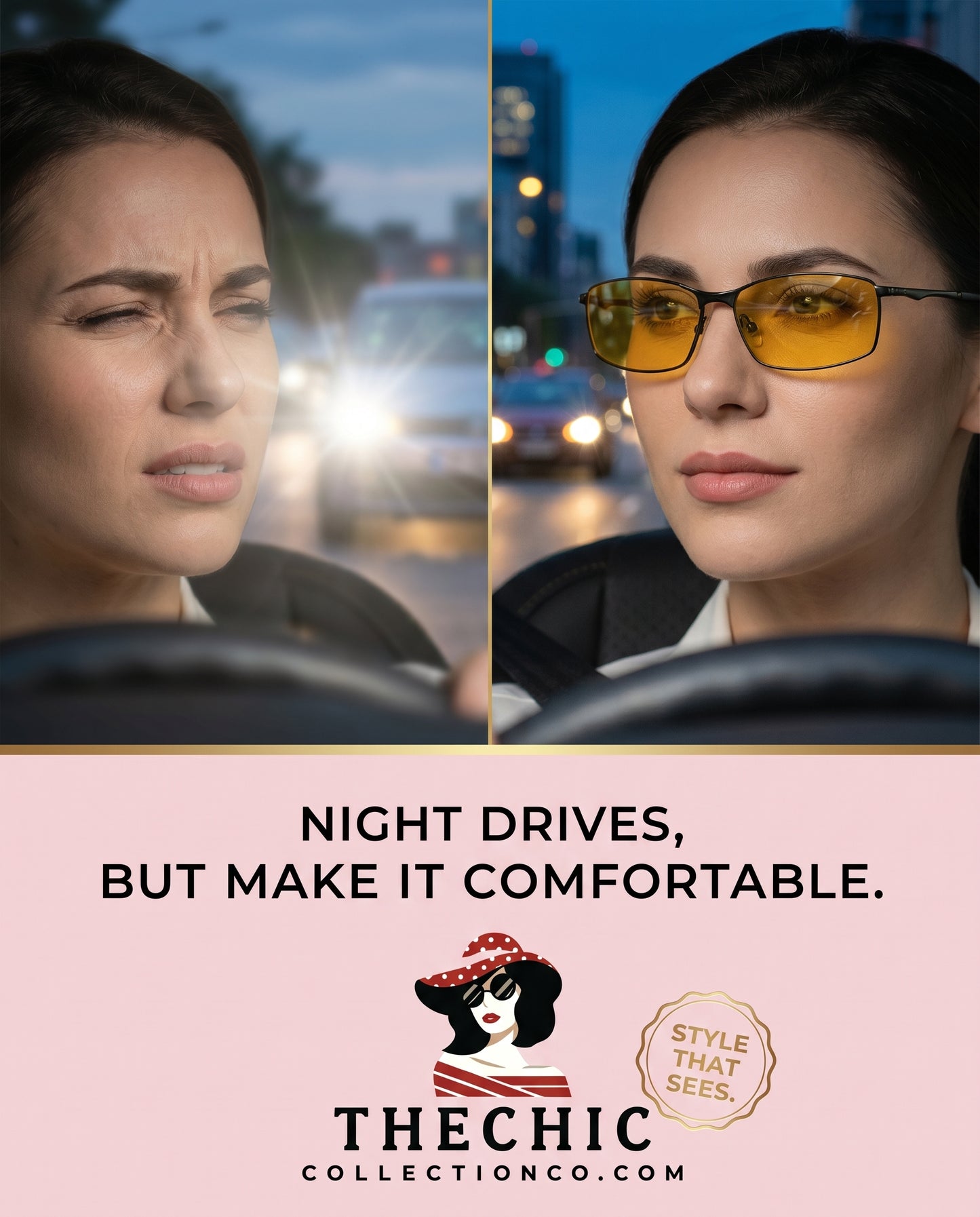 Polarized Night-Vision Driving & Sports Sunglasses – Clearer, Safer Vision Day and Night