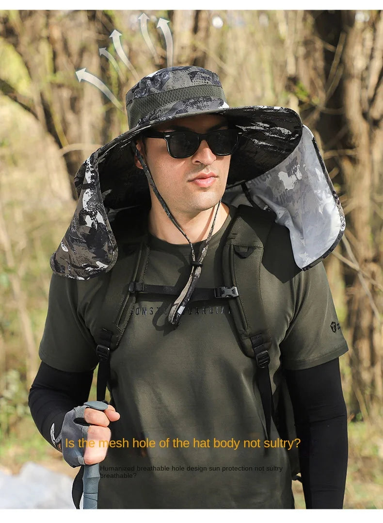 Ultimate Sun Protection Shawl Hat – Waterproof, Wide Brim, All‑Season Outdoor Cap