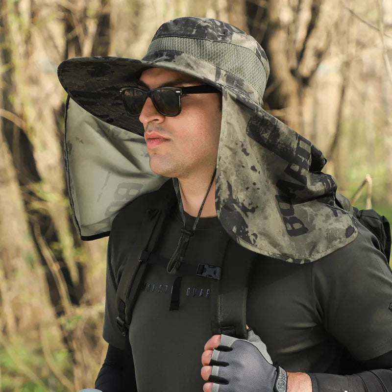 Ultimate Sun Protection Shawl Hat – Waterproof, Wide Brim, All‑Season Outdoor Cap