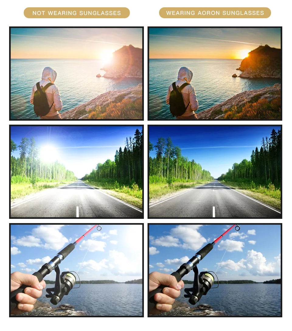 Polarized Night-Vision Driving & Sports Sunglasses – Clearer, Safer Vision Day and Night