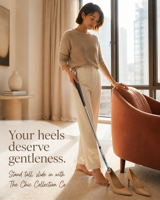 The Chic Flexible Shoe Horn Extendable Handle – Slip Into Your Shoes Without Bending